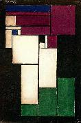 Theo van Doesburg Design for Stained-glass Composition Female Head. china oil painting artist